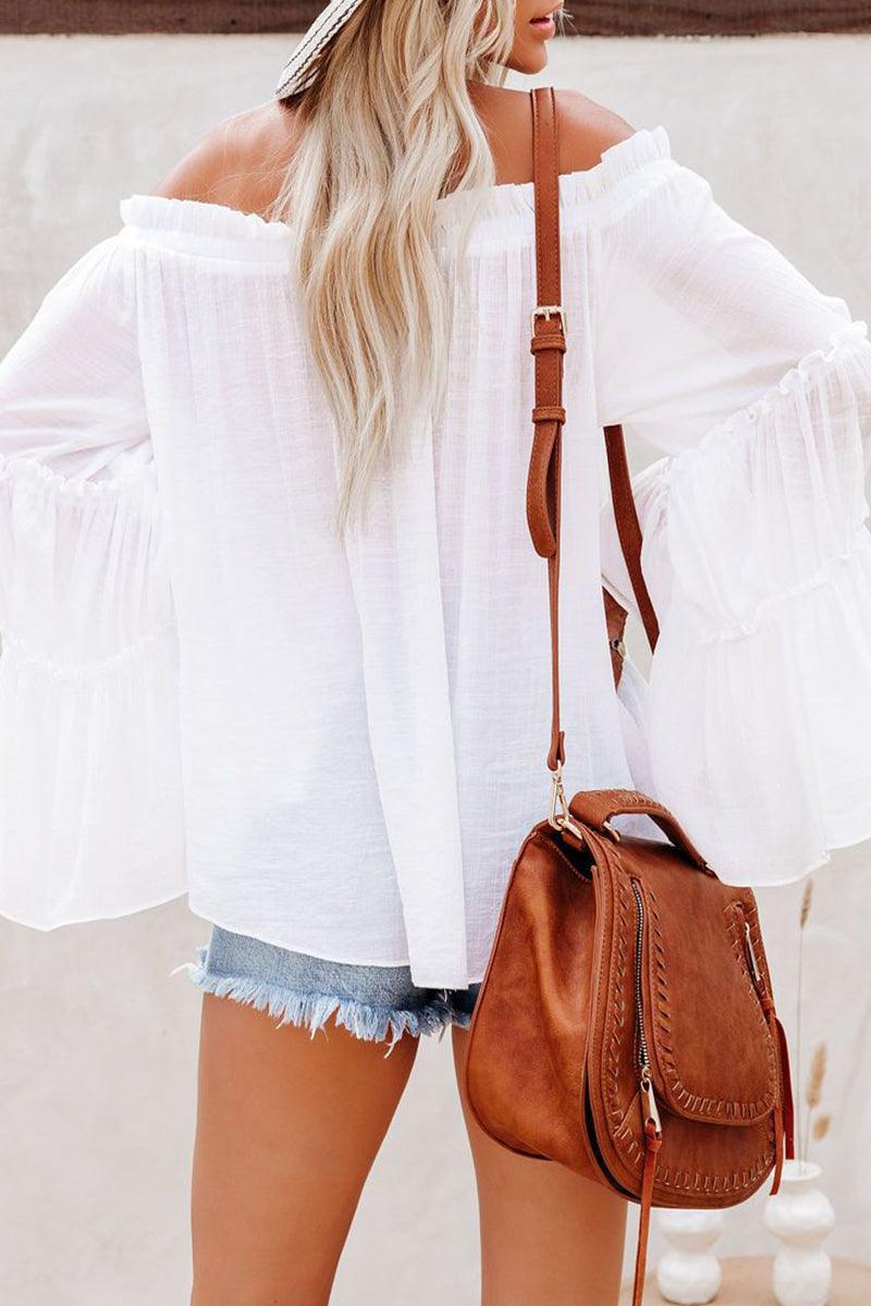 Women's Folded Off-Shoulder Tops for Elegant Style Rebooters Womens Shirts