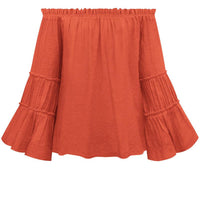 Women's Folded Off-Shoulder Tops for Elegant Style Rebooters Womens Shirts