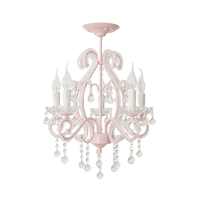 Bedroom Chandelier Girls Nordic Style Pendant Lighting Crystal - Rebooters