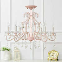 Bedroom Chandelier Girls Nordic Style Pendant Lighting Crystal - Rebooters