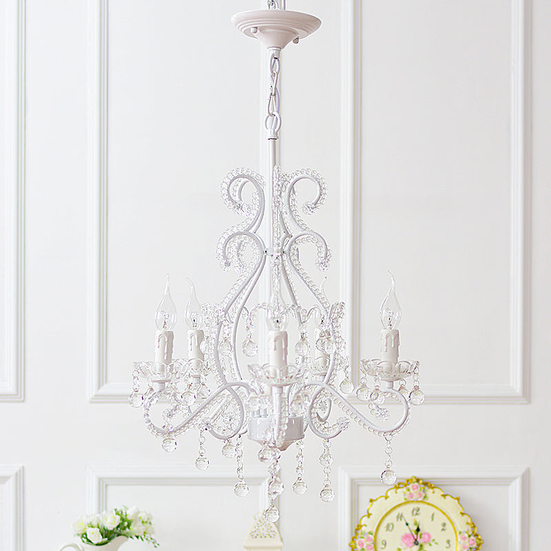 Bedroom Chandelier Girls Nordic Style Pendant Lighting Crystal - Rebooters