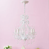 Bedroom Chandelier Girls Nordic Style Pendant Lighting Crystal - Rebooters