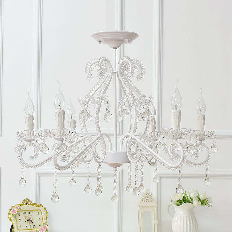 Bedroom Chandelier Girls Nordic Style Pendant Lighting Crystal - Rebooters