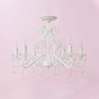 Bedroom Chandelier Girls Nordic Style Pendant Lighting Crystal - Rebooters