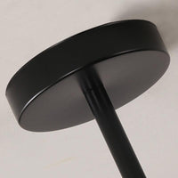 Amber Blue Clear Glass Spherical Chandelier Light Post Modern Black Pendant Lamp - Rebooters