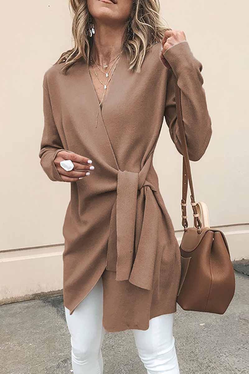 Women's Fashion Casual Solid Patchwork V-Neck Outerwear Rebooters Womens Shirts
