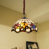 White 3 Heads Suspension Light Tiffany-Style Stained Glass Chandelier - Rebooters