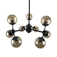 9 Lights Chandelier Lighting Nordic Black Hanging Light - Rebooters