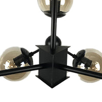 9 Lights Chandelier Lighting Nordic Black Hanging Light - Rebooters