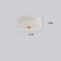 White Round Vintage Porch Ceiling Light Fixture for Elegance - Rebooters