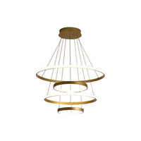 31.5"/39" Wide 4 Tiers LED Pendant Chandelier Gold - Rebooters