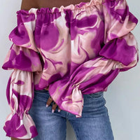 Women's Casual Loose Off-Shoulder Top for Summer Fun Rebooters Womens Shirts