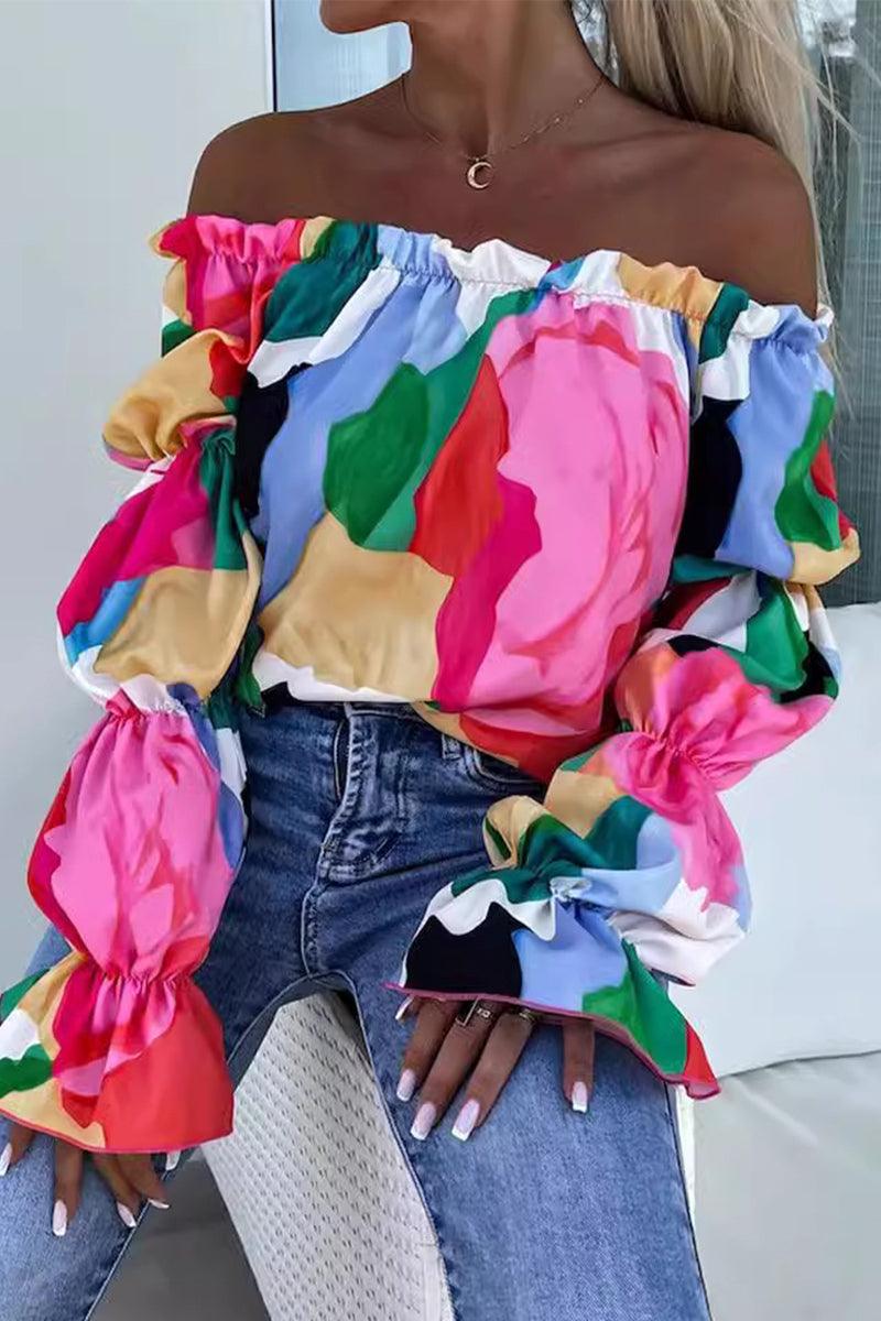 Women's Casual Loose Off-Shoulder Top for Summer Fun Rebooters Womens Shirts