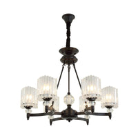 6/8 Heads Restaurant Ceiling Lamp Contemporary Black Chandelier - Rebooters