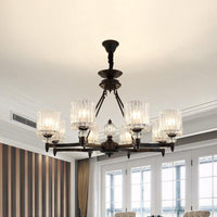 6/8 Heads Restaurant Ceiling Lamp Contemporary Black Chandelier - Rebooters