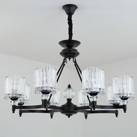 6/8 Heads Restaurant Ceiling Lamp Contemporary Black Chandelier - Rebooters