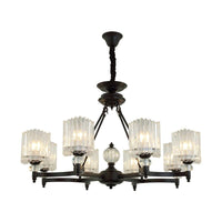 6/8 Heads Restaurant Ceiling Lamp Contemporary Black Chandelier - Rebooters