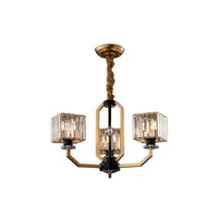 3/6 Bulbs Dining Room Chandelier Light Contemporary Gold Ceiling Lamp - Rebooters