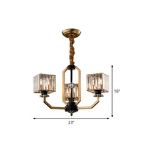 3/6 Bulbs Dining Room Chandelier Light Contemporary Gold Ceiling Lamp - Rebooters