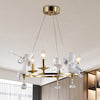 Candlestick Metallic Ceiling Pendant Nordic 3-Bulb Gold Chandelier - Rebooters