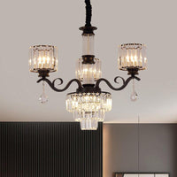 3-Tier Chandelier Lamp Minimalist Clear Crystal Ceiling Light - Rebooters