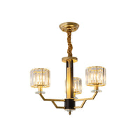 3/6 Heads Dining Room Suspension Lamp Minimalism Gold Chandelier - Rebooters