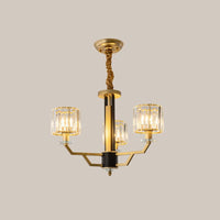 3/6 Heads Dining Room Suspension Lamp Minimalism Gold Chandelier - Rebooters