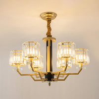 3/6 Heads Dining Room Suspension Lamp Minimalism Gold Chandelier - Rebooters