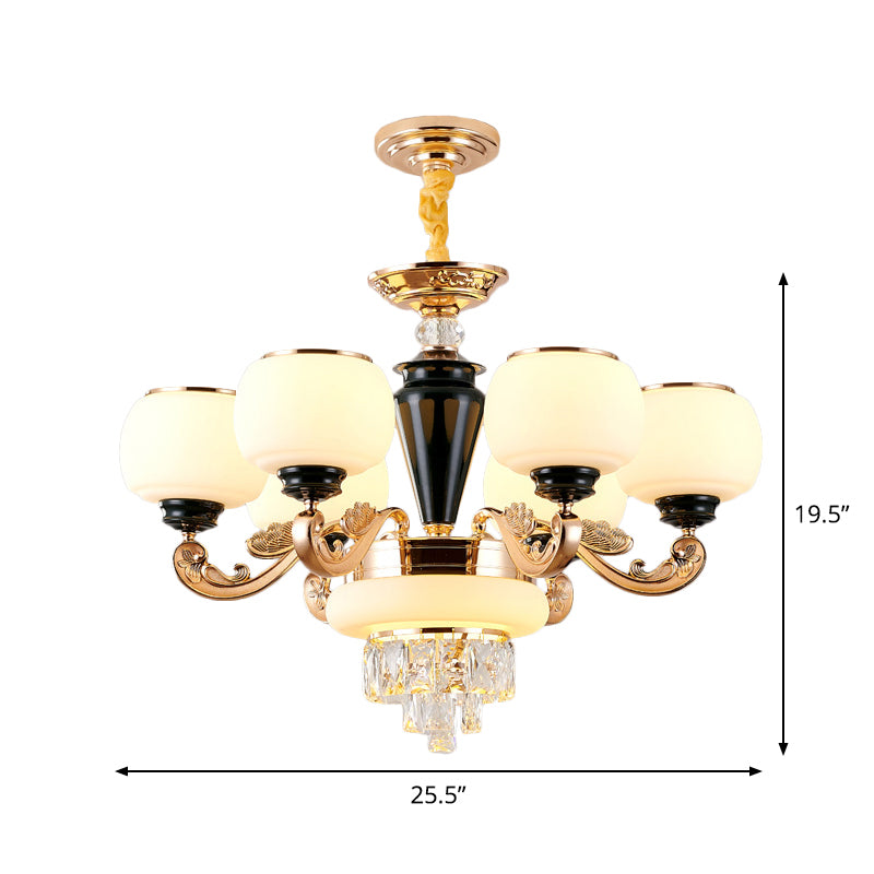 3-Layer Sitting Room Ceiling Pendant Crystal Block Chandelier - Rebooters