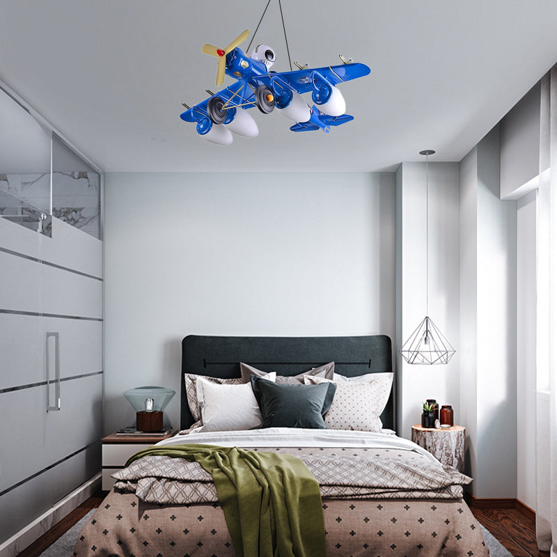 Cool Fighter Airplane Pendant Light Metal 5 Lights Lamp - Rebooters