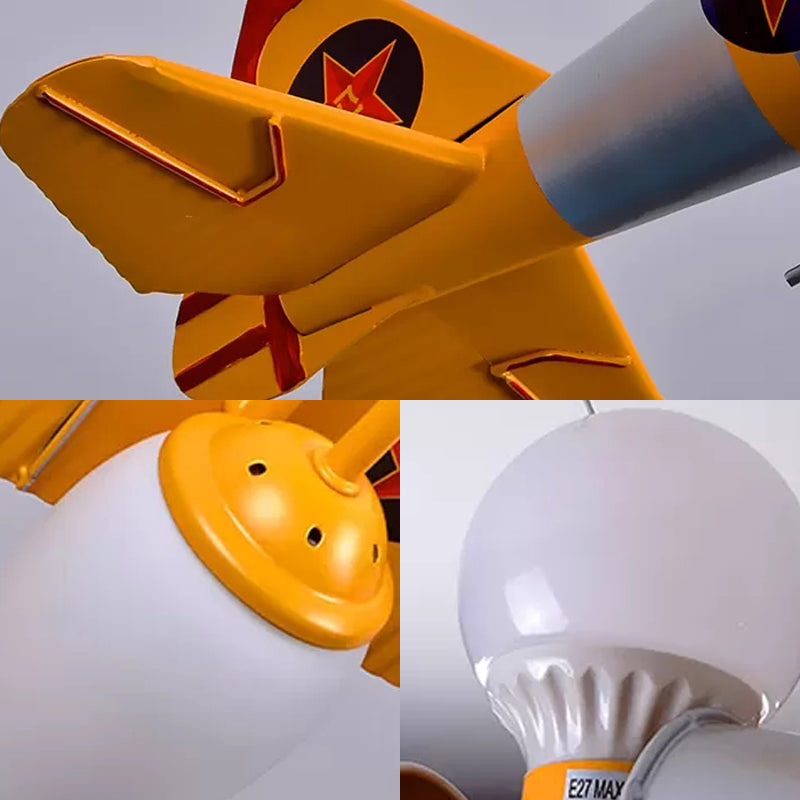 Cool Fighter Airplane Pendant Light Metal 5 Lights Lamp - Rebooters