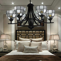 6/8 Lights Grid Pattern Chandelier Lamp with 16 Inch Chain - Rebooters