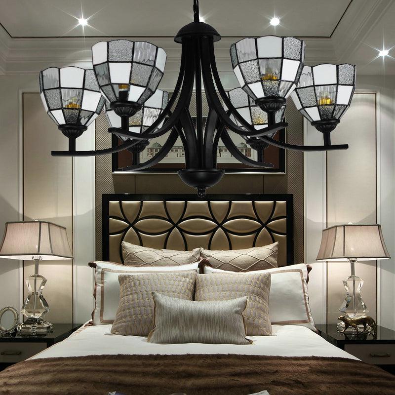 6/8 Lights Grid Pattern Chandelier Lamp with 16 Inch Chain - Rebooters