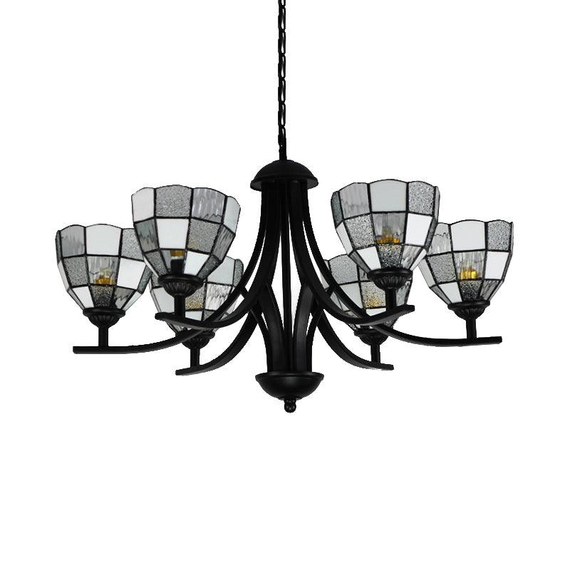 6/8 Lights Grid Pattern Chandelier Lamp with 16 Inch Chain - Rebooters