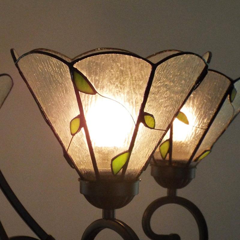 5 Lights Leaf Pendant Light with Clear Dimpled Glass - Rebooters