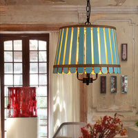 12.5"/16.5" Wide Slatted Chandelier Light Fixture Modern Wooden Pendant for Dining Room - Rebooters