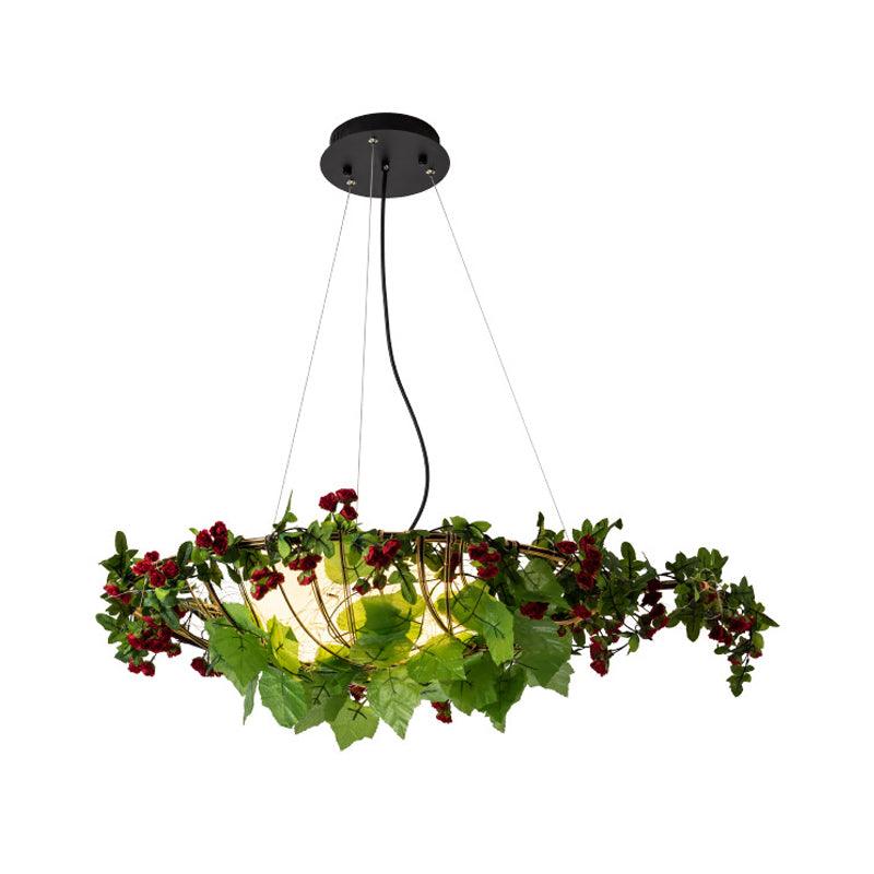 6-Light Hanging Chandelier Farm Eggs Opal Glass Pendant Lighting - Rebooters