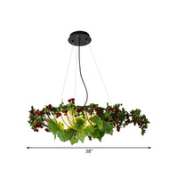 6-Light Hanging Chandelier Farm Eggs Opal Glass Pendant Lighting - Rebooters