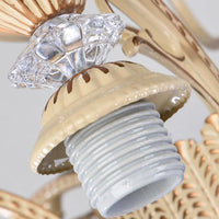 9-Light Chandelier Lighting Tiffany Grid Patterned Stained Glass Ceiling Lamp in Blue - Rebooters