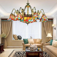 Antique Bronze Conical Pendant Light Tiffany 9/11 Lights - Rebooters