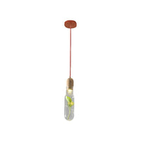 1-Head Ceiling Pendant Factory Bottle Clear Glass LED Light - Rebooters