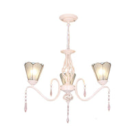 3 Lights Cone Hanging Light with Dimpled Clear Glass - Rebooters