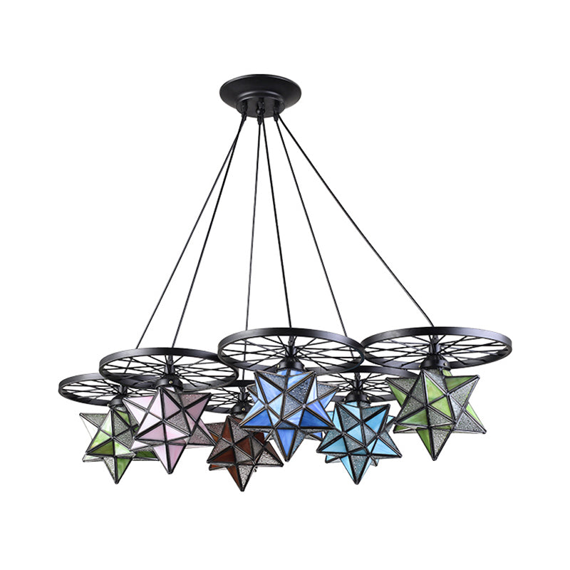 10/6/7 Lights Star Living Room Hanging Light Tiffany Chandelier - Rebooters