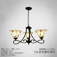 3/5 Lights Scalloped Cone Hanging Chandelier Baroque Lighting - Rebooters
