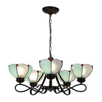 3/5 Lights Scalloped Cone Hanging Chandelier Baroque Lighting - Rebooters