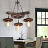 Metal Black Ceiling Chandelier Gear 3/7 Lights Industrial Down Lighting - Rebooters