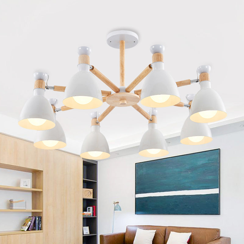 Macaroon Horn Shape Hanging Chandelier Metal Pendant Light - Rebooters