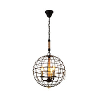 3/4/6 Lights Globe Shape Hanging Lamp Vintage Golden Fixture - Rebooters