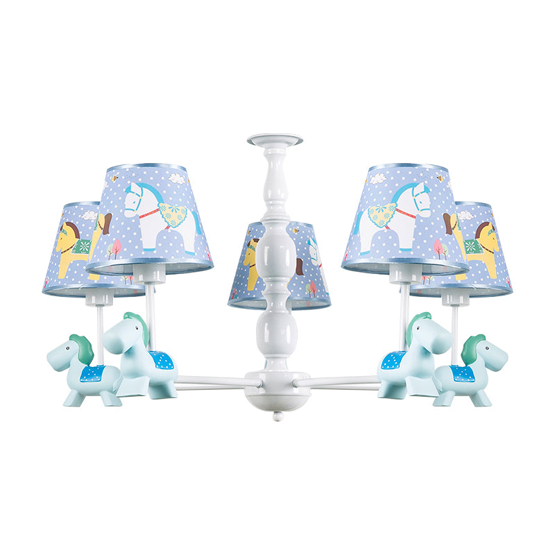 Nordic Stylish Pony Chandelier Metal Multi Head Hanging Lamp - Rebooters
