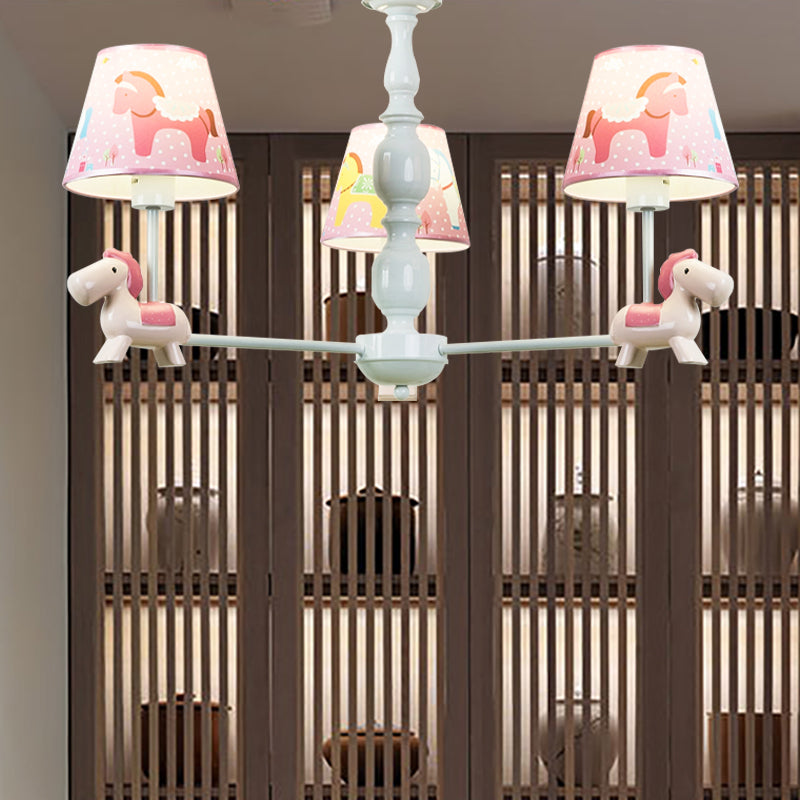 Nordic Stylish Pony Chandelier Metal Multi Head Hanging Lamp - Rebooters